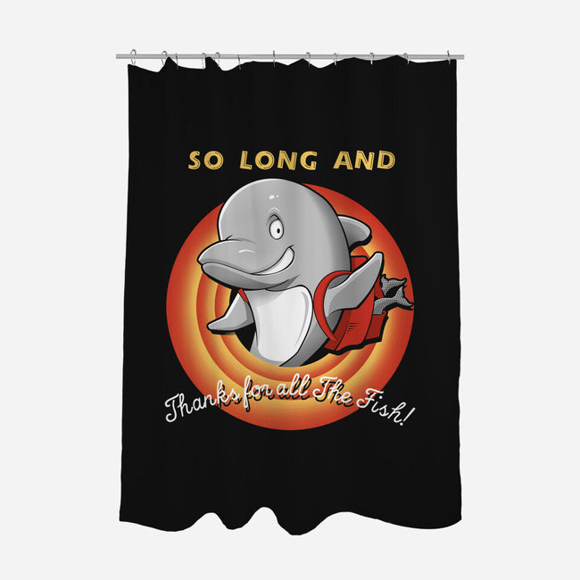 Thanks for the Fishes-none polyester shower curtain-FernandesBeckman