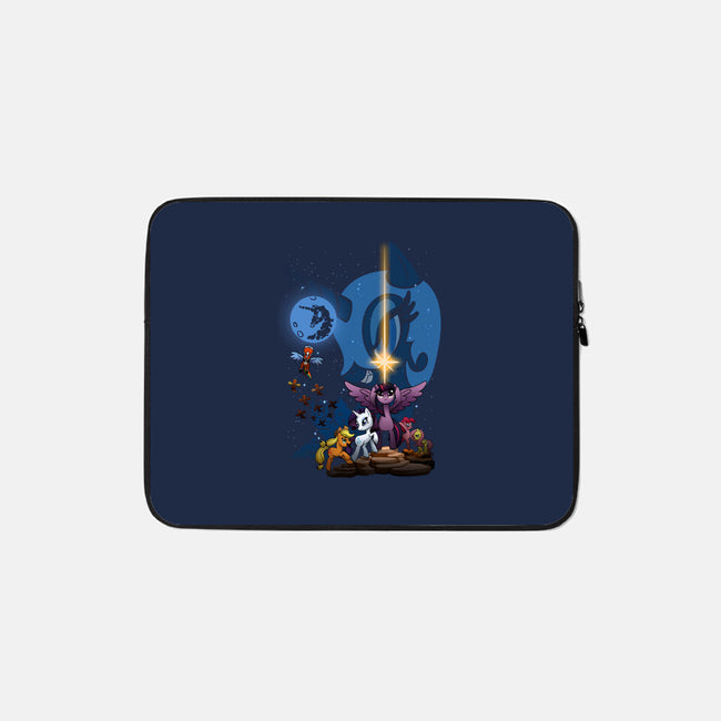 That's No Luna-none zippered laptop sleeve-Chriswithata