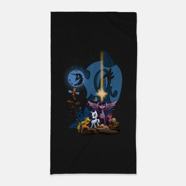 That's No Luna-none beach towel-Chriswithata