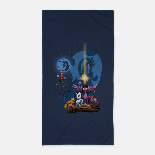 That's No Luna-none beach towel-Chriswithata