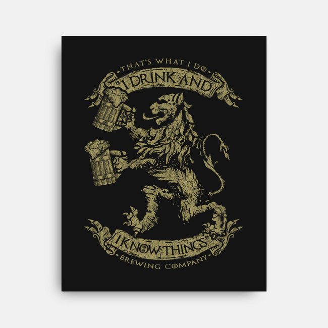 That's What I Do Brewing Co.-none stretched canvas-roosterbrand