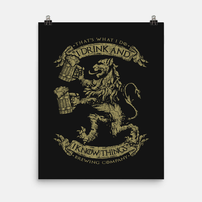 That's What I Do Brewing Co.-none matte poster-roosterbrand