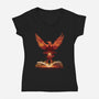 The 5th Book of Magic-womens v-neck tee-dandingeroz