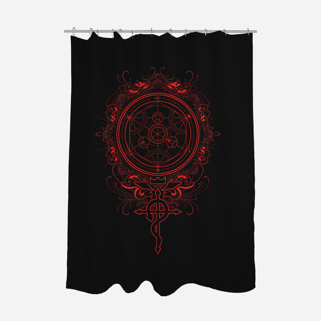 The Art of Alchemy-none polyester shower curtain-ChocolateRaisinFury