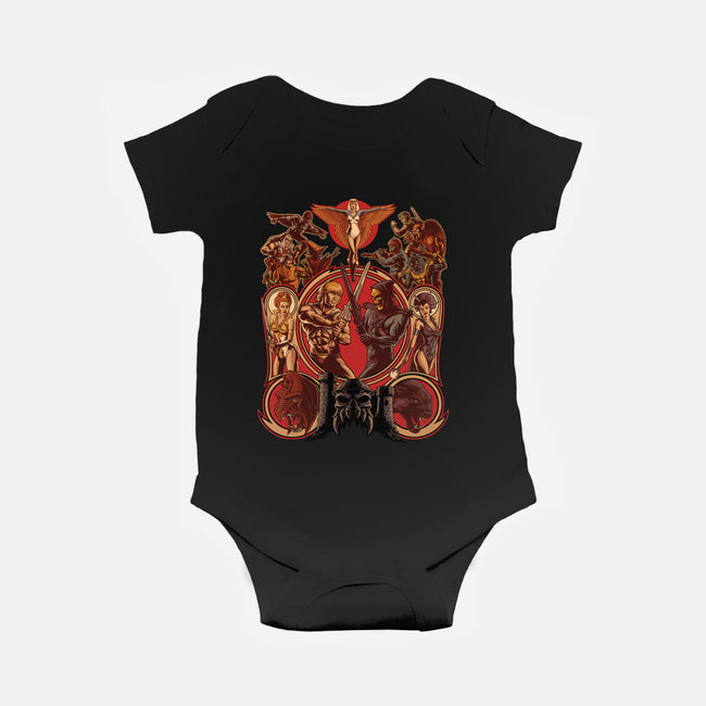 The Battle Of Grayskull-baby basic onesie-Moutchy