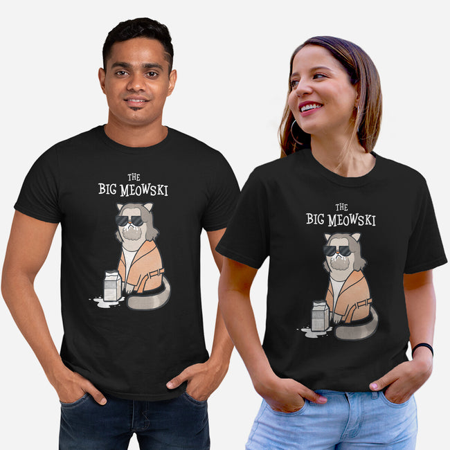 The Big Meowski-unisex basic tee-queenmob