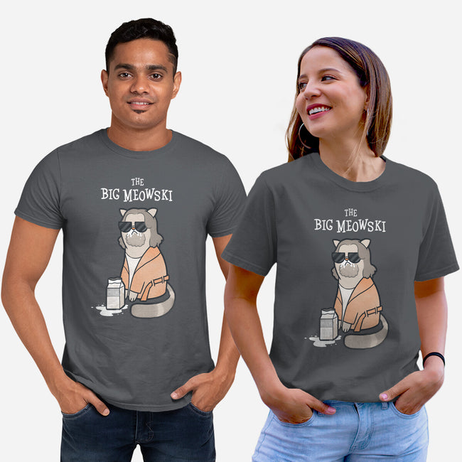 The Big Meowski-unisex basic tee-queenmob