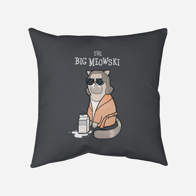 The Big Meowski-none removable cover w insert throw pillow-queenmob