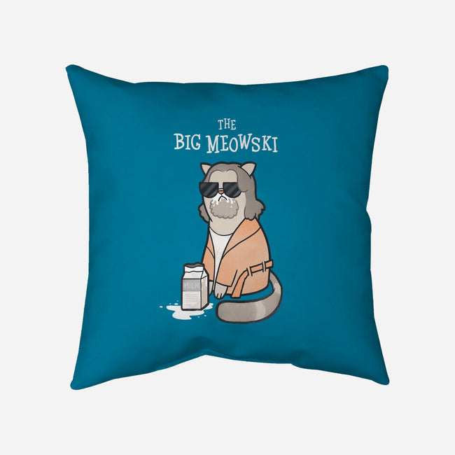 The Big Meowski-none removable cover w insert throw pillow-queenmob