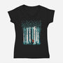 The Birches-womens v-neck tee-littleclyde
