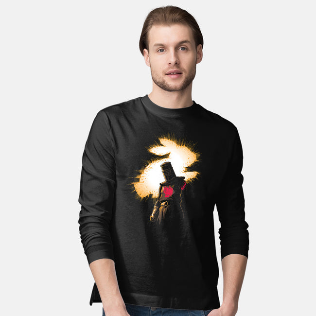 The Black Knight Rises-mens long sleeved tee-Obvian