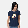 The Black Knight Rises-womens basic tee-Obvian