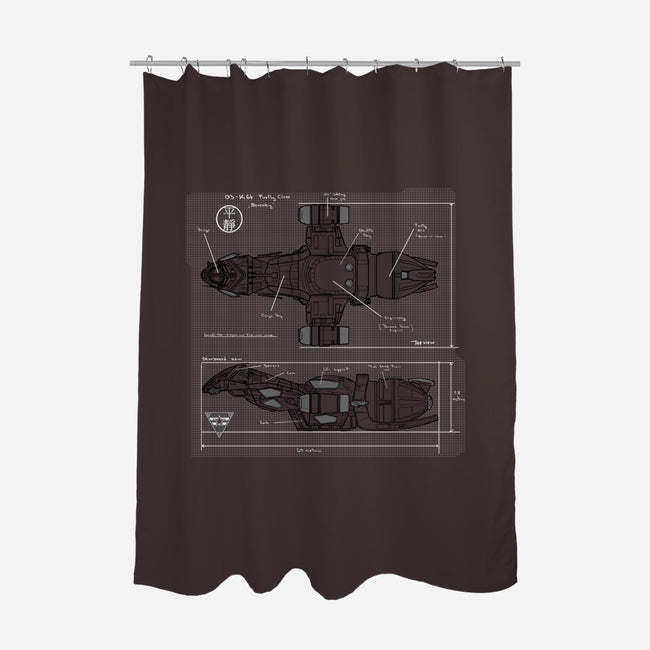 The Blueprint-none polyester shower curtain-AndreusD