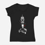 The Botfather-womens v-neck tee-Melonseta