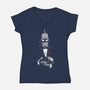 The Botfather-womens v-neck tee-Melonseta