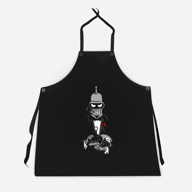 The Botfather-unisex kitchen apron-Melonseta