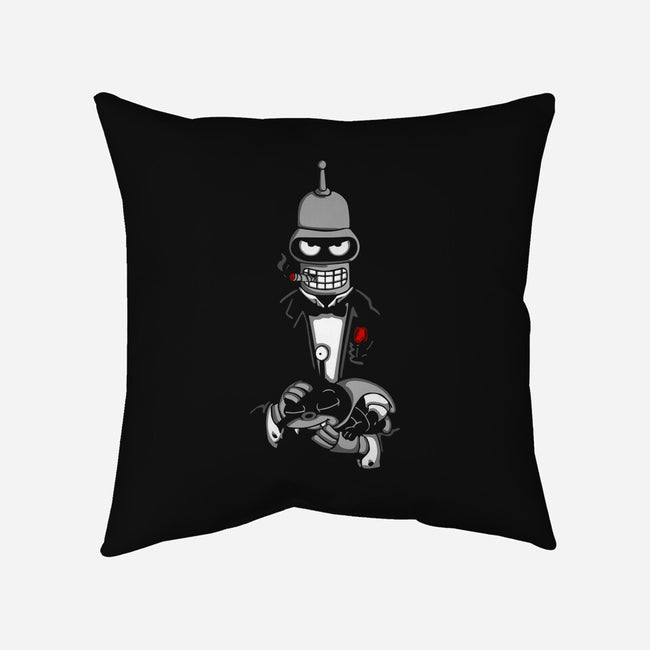 The Botfather-none removable cover w insert throw pillow-Melonseta