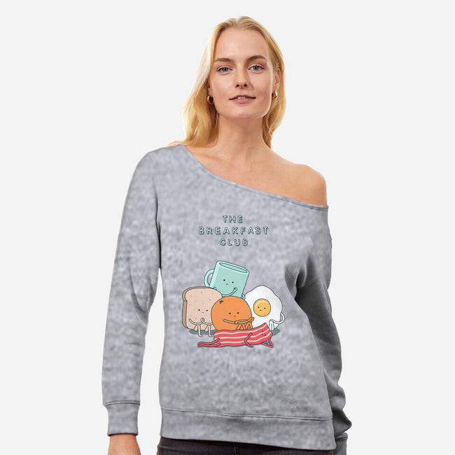 The Breakfast Club-womens off shoulder sweatshirt-Haasbroek