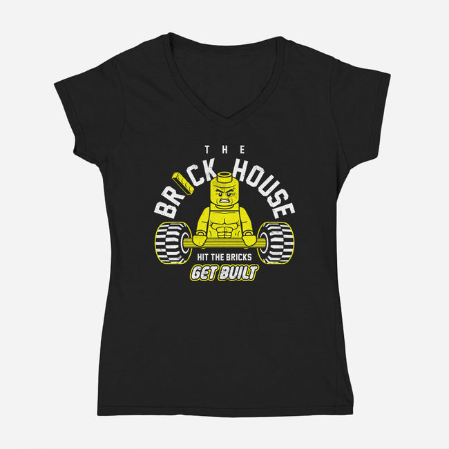 The Brickhouse-womens v-neck tee-Stank