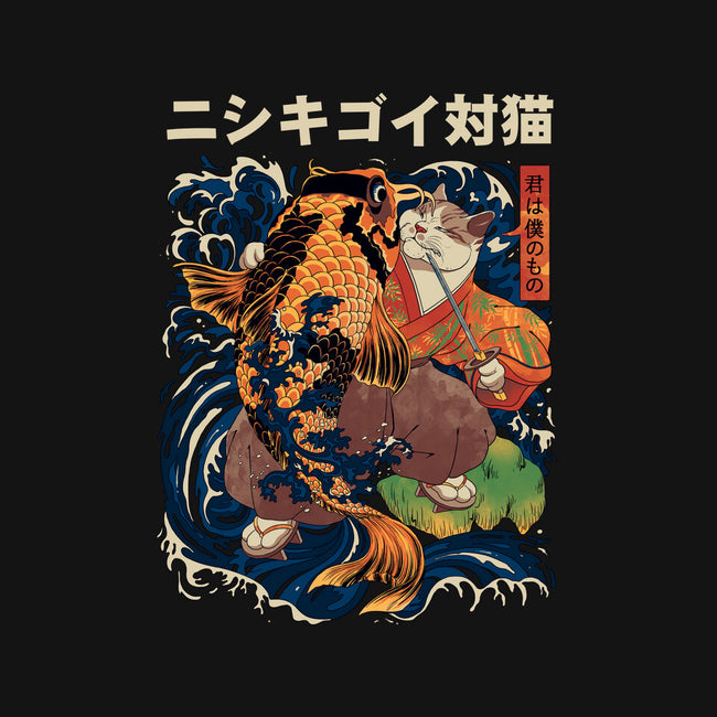 The Cat & The Koi-womens off shoulder sweatshirt-Ronin84