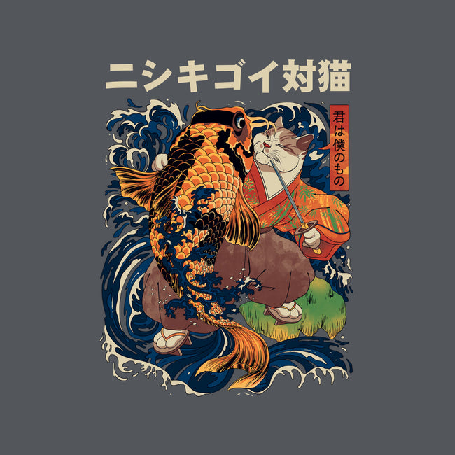 The Cat & The Koi-none polyester shower curtain-Ronin84