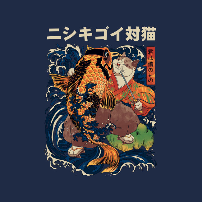 The Cat & The Koi-none polyester shower curtain-Ronin84