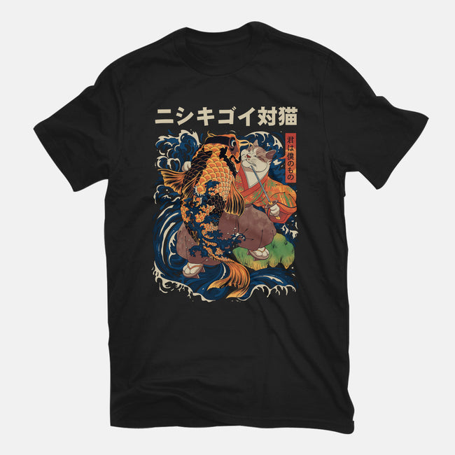 The Cat & The Koi-mens heavyweight tee-Ronin84