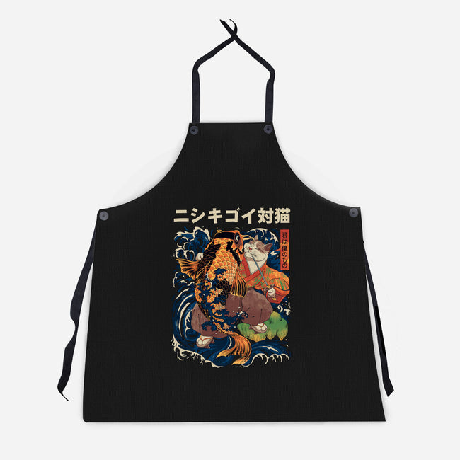 The Cat & The Koi-unisex kitchen apron-Ronin84
