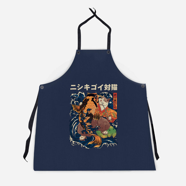 The Cat & The Koi-unisex kitchen apron-Ronin84