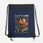 The Cat & The Koi-none drawstring bag-Ronin84