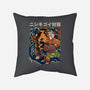 The Cat & The Koi-none removable cover throw pillow-Ronin84
