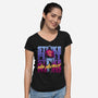 The Cobra Code-womens v-neck tee-DJKopet