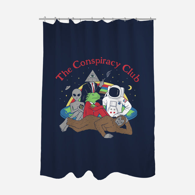 The Conspiracy Club-none polyester shower curtain-Gamma-Ray