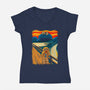 The Cookie Muncher-womens v-neck tee-IdeasConPatatas