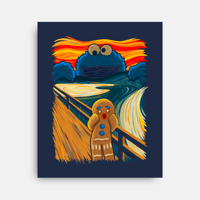 The Cookie Muncher-none stretched canvas-IdeasConPatatas