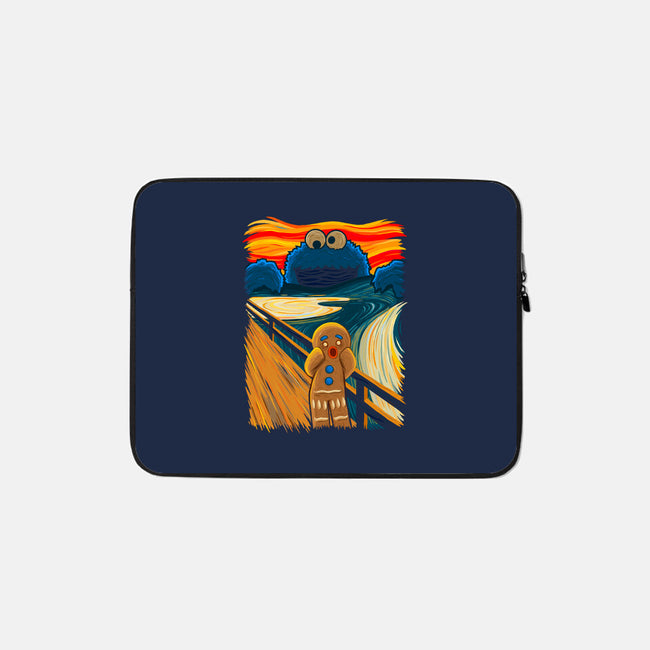 The Cookie Muncher-none zippered laptop sleeve-IdeasConPatatas