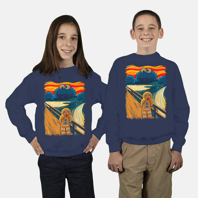 The Cookie Muncher-youth crew neck sweatshirt-IdeasConPatatas