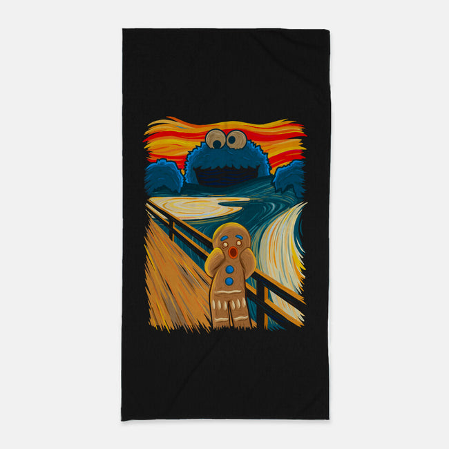 The Cookie Muncher-none beach towel-IdeasConPatatas