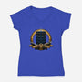 The Day of the Doctor-womens v-neck tee-Six Eyed Monster