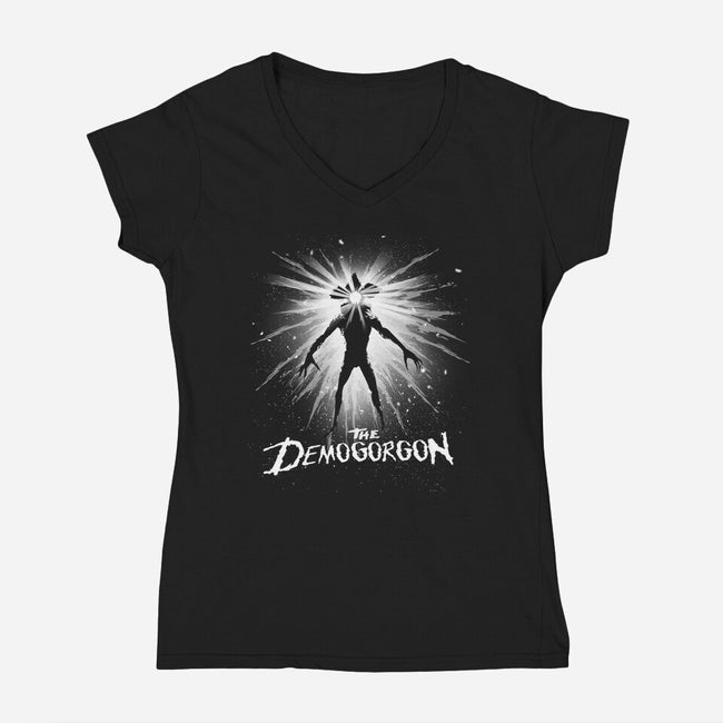 The Demogorgon-womens v-neck tee-Raditude