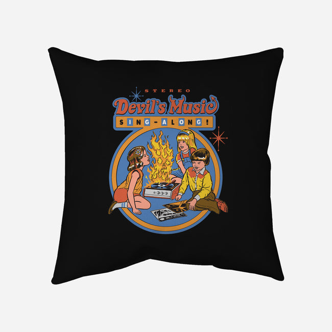 The Devil's Music-none removable cover w insert throw pillow-Steven Rhodes