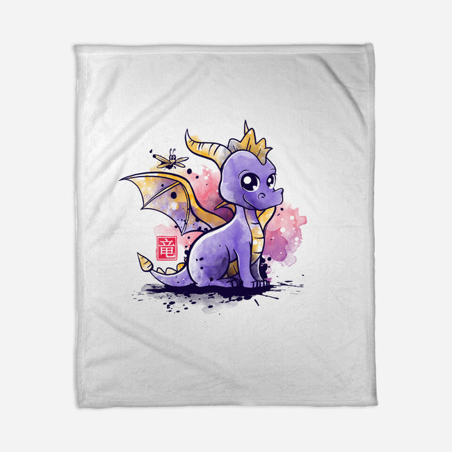 The Dragon and the Dragonfly-none fleece blanket-NemiMakeit