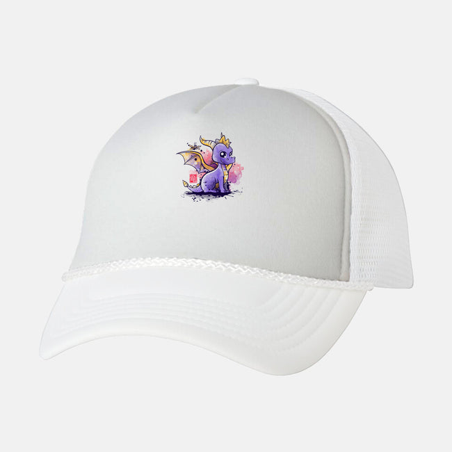 The Dragon and the Dragonfly-unisex trucker hat-NemiMakeit