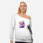The Dragon and the Dragonfly-womens off shoulder sweatshirt-NemiMakeit