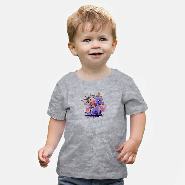 The Dragon and the Dragonfly-baby basic tee-NemiMakeit