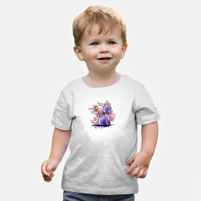 The Dragon and the Dragonfly-baby basic tee-NemiMakeit