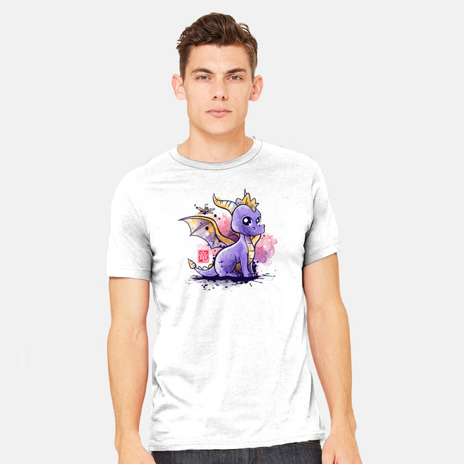 The Dragon and the Dragonfly-mens heavyweight tee-NemiMakeit