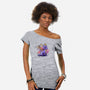 The Dragon and the Dragonfly-womens off shoulder tee-NemiMakeit