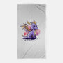 The Dragon and the Dragonfly-none beach towel-NemiMakeit