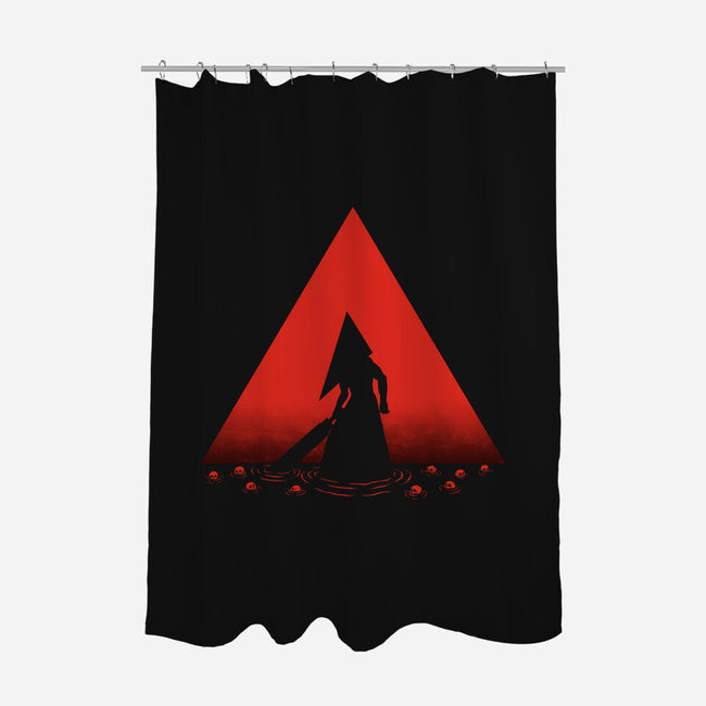 The Executioner-none polyester shower curtain-pigboom